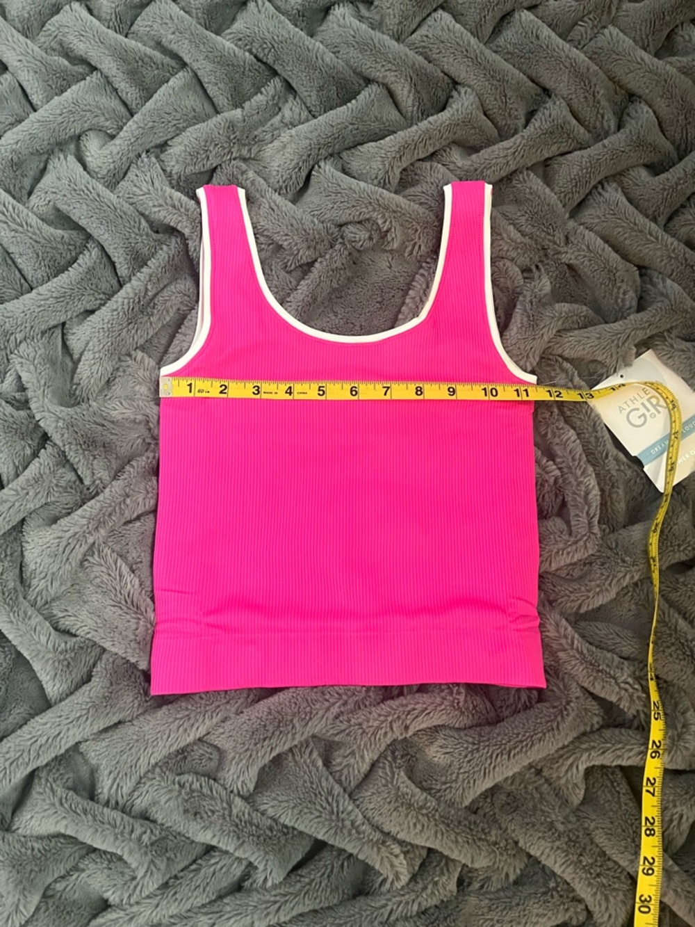 NWT Athleta Girl Rise Above Rib Crop Tank XL/(14) - Picture 8 of 8